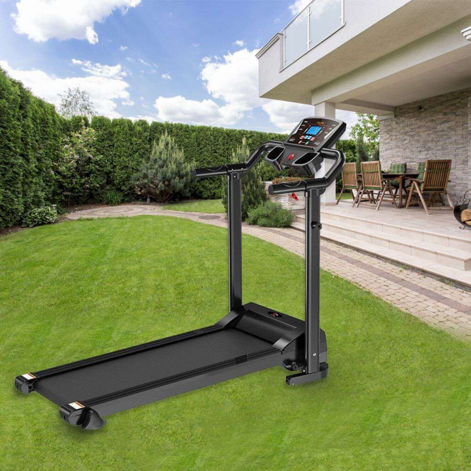Electric Treadmill Motorized Foldable Running Machine Jogging UK 9% Incline