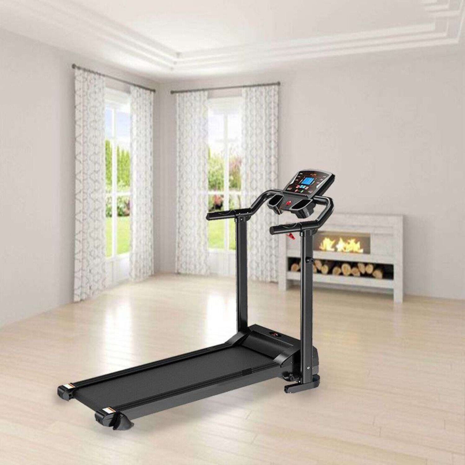 Electric Treadmill Motorized Foldable Running Machine Jogging UK 9% Incline